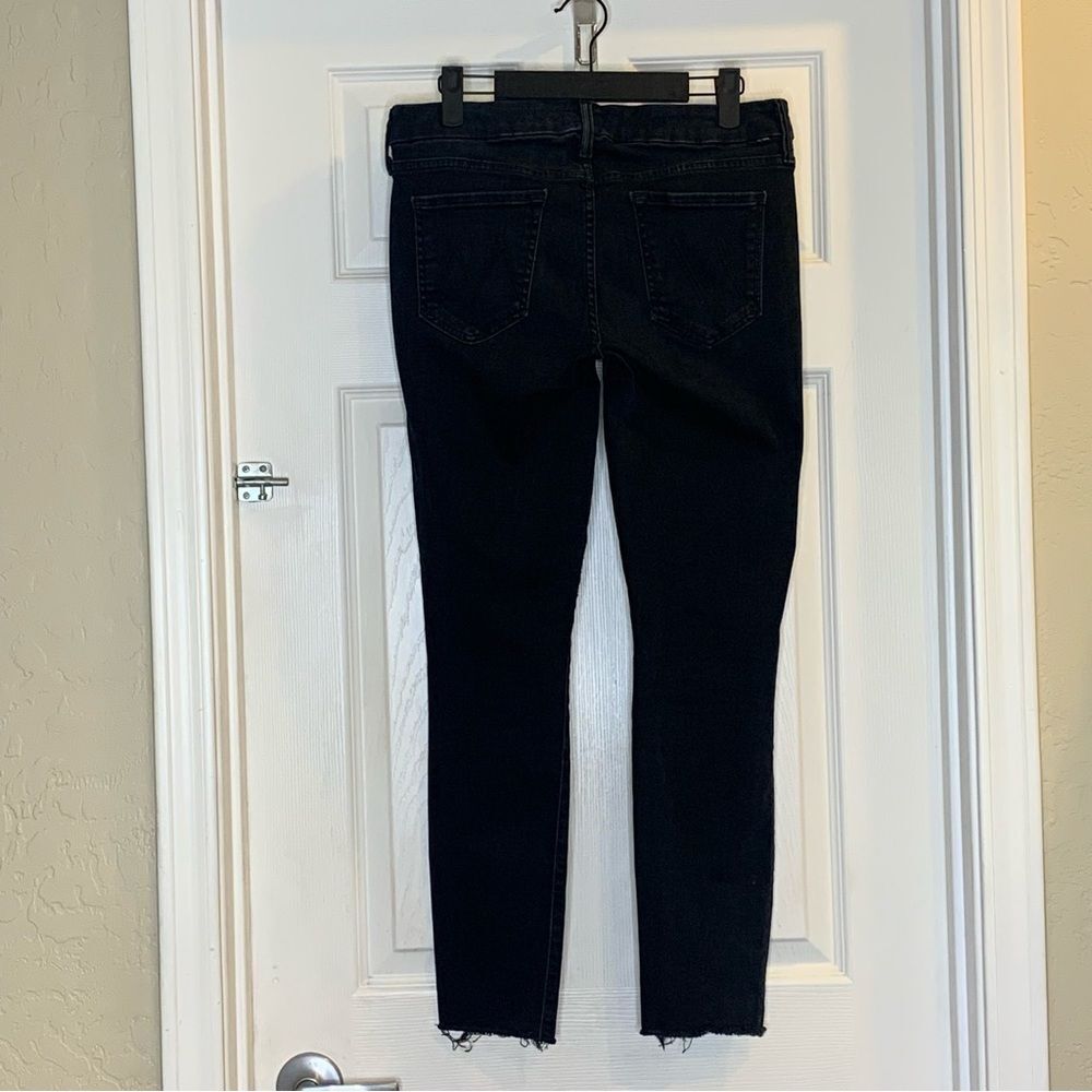 MOTHER The Looker Ankle Fray in BlackBird Size 28 - Picture 16 of 16